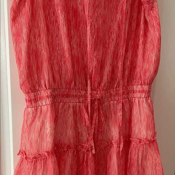 Pinch Red-Coral Ruffle Mini Dress - Picture 4 of 11